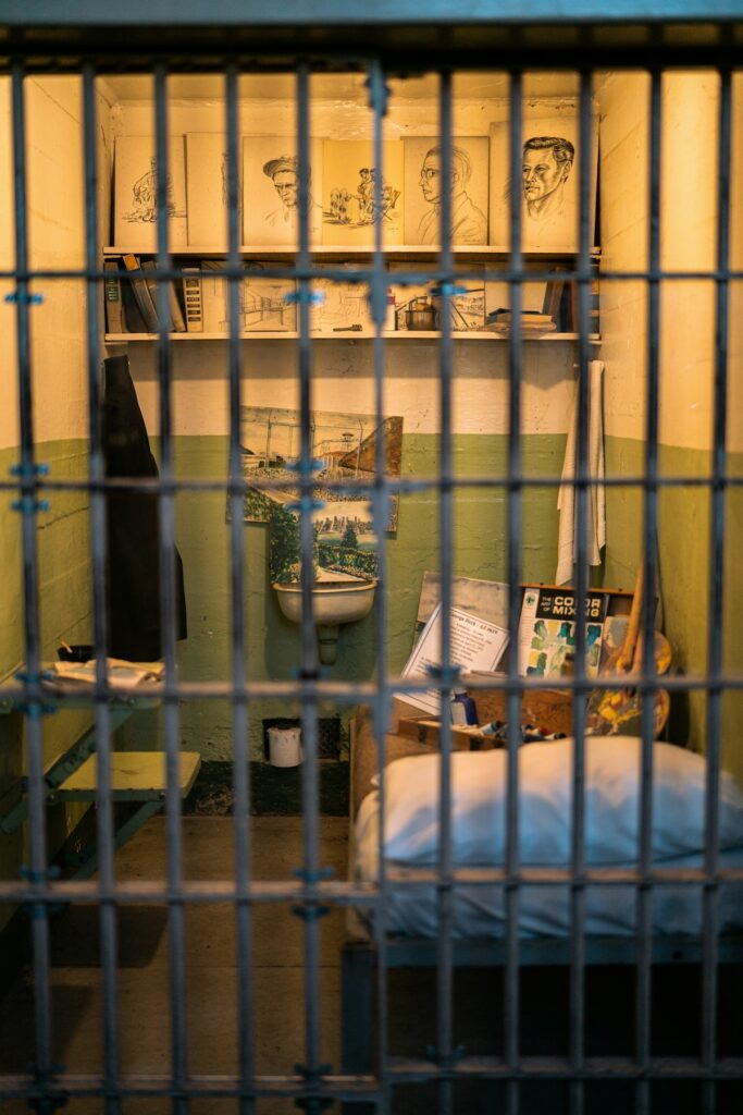 Ricostruzione di una cella di Alcatraz